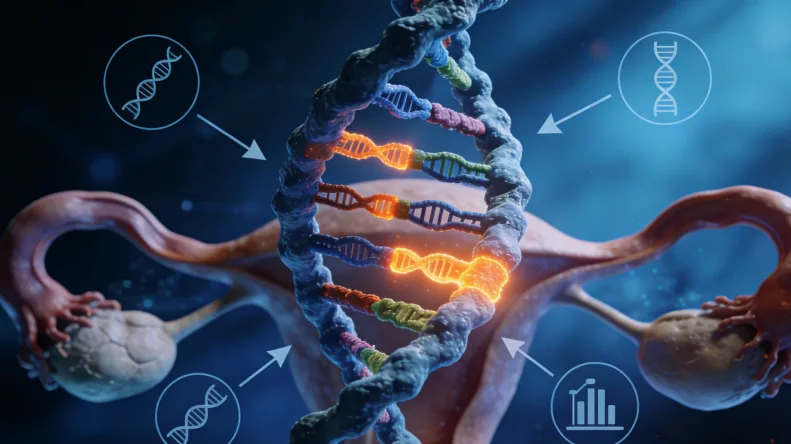 食管癌相关基因示意图