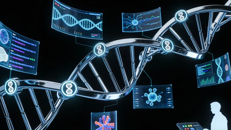 宫颈癌基因检测采样示意图
