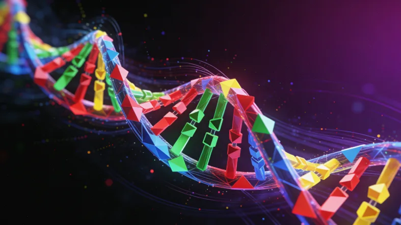 DNA双螺旋结构示意图