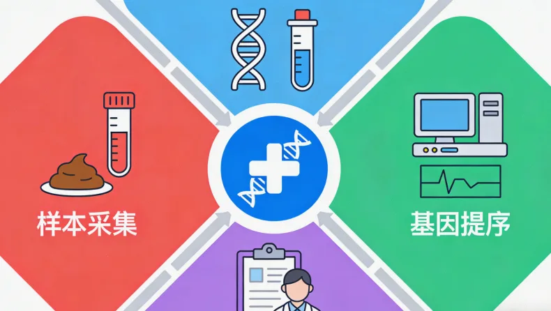 二代测序技术流程简图