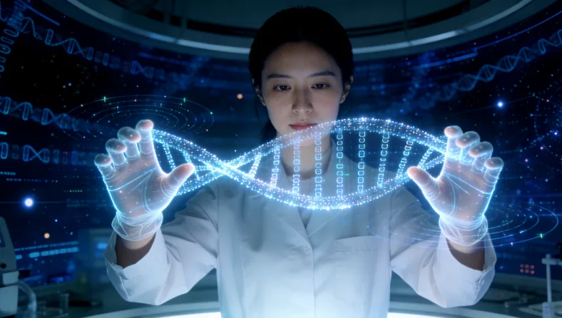 基因检测从采血到报告的流程简图