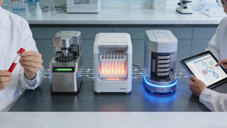 基因检测样本采集过程示意图