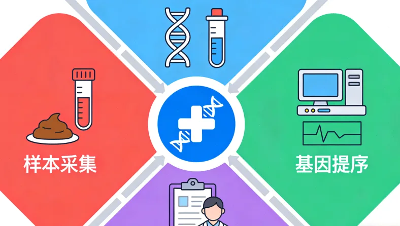 下一代测序（NGS）技术流程简图