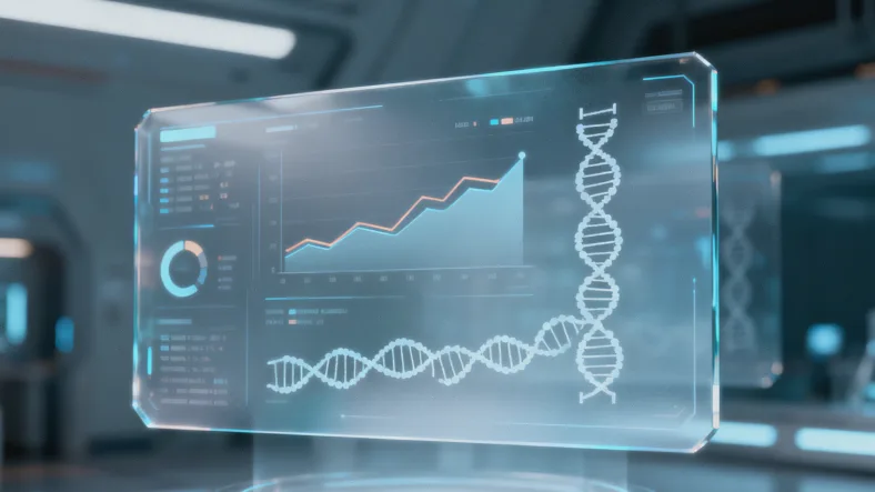 甲状腺与基因双螺旋示意图