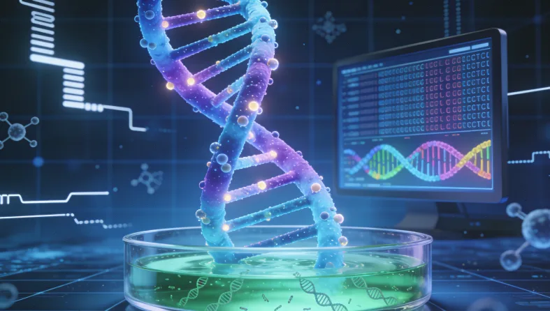 高通量测序仪工作场景图