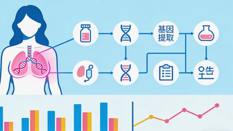 基因测序实验室工作场景