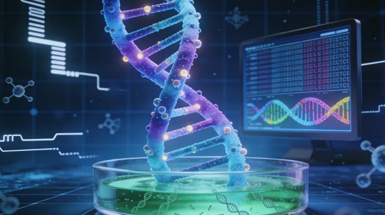 实验室DNA测序仪工作示意图