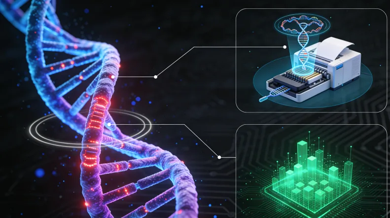 基因测序技术原理示意图