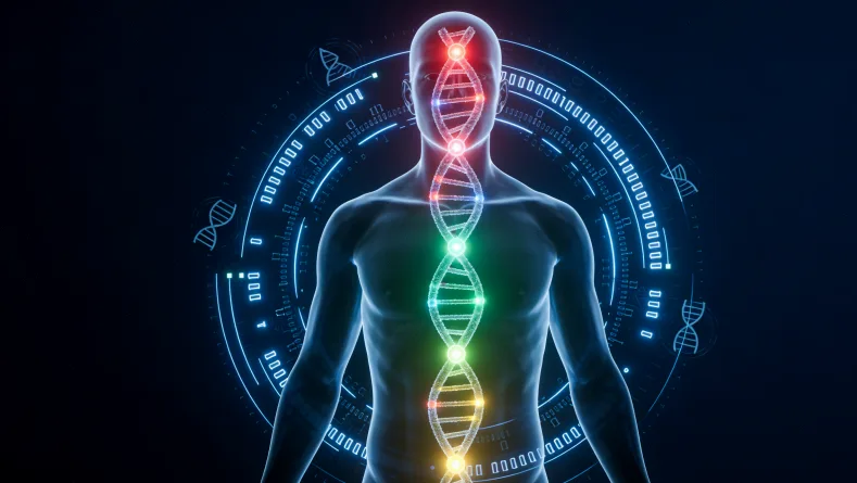 DNA双螺旋结构示意图