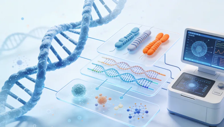 脑胶质瘤分子分型核心基因示意图