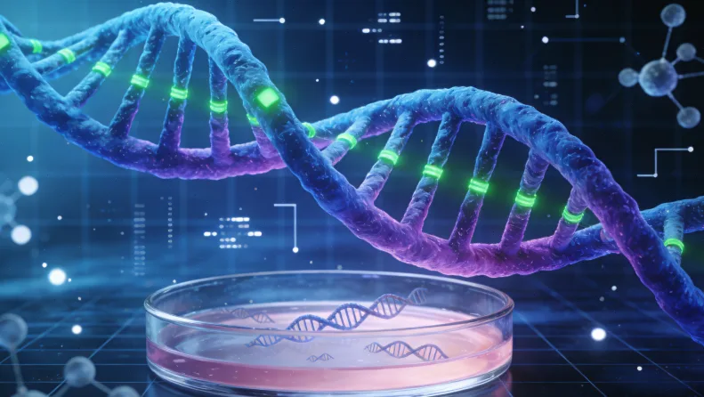 DNA双螺旋结构示意图