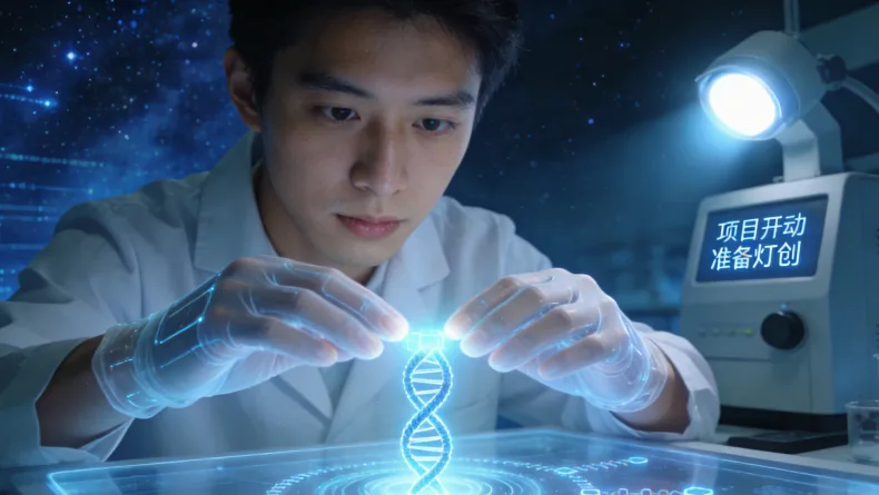 基因双螺旋结构示意图