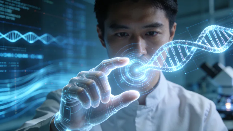 基因检测实验室内部工作场景