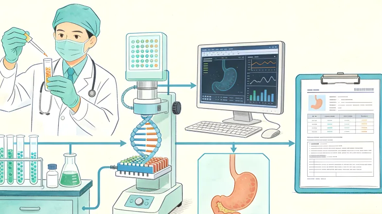 专业人员进行样本采集操作