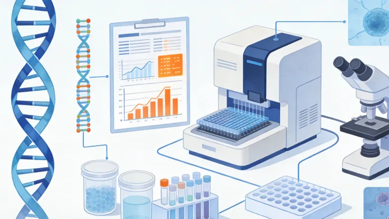 基因检测实验室内部工作流程