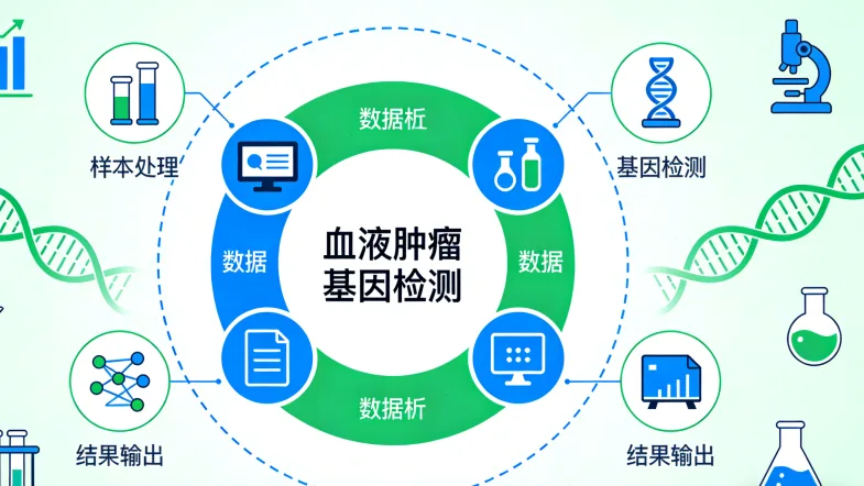 胃癌基因检测核心流程示意图