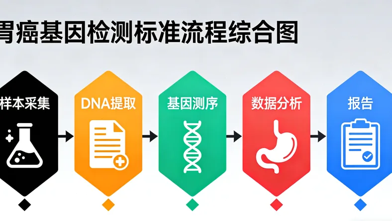 淋巴瘤基因检测核心流程示意图