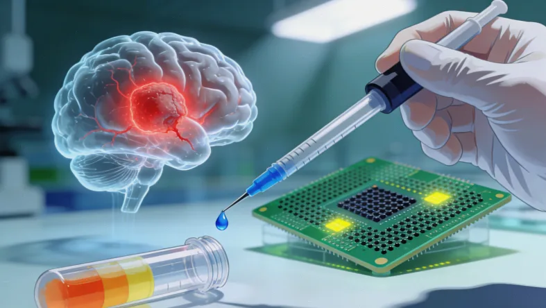 基因测序实验室内部工作场景