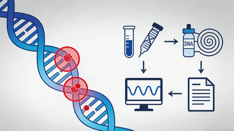 脑肿瘤基因检测全流程示意图