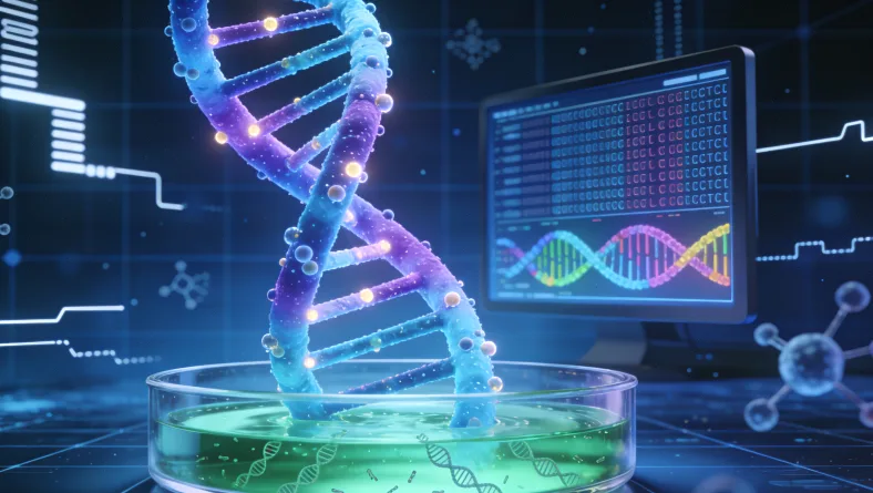 肺癌基因检测实验室工作场景