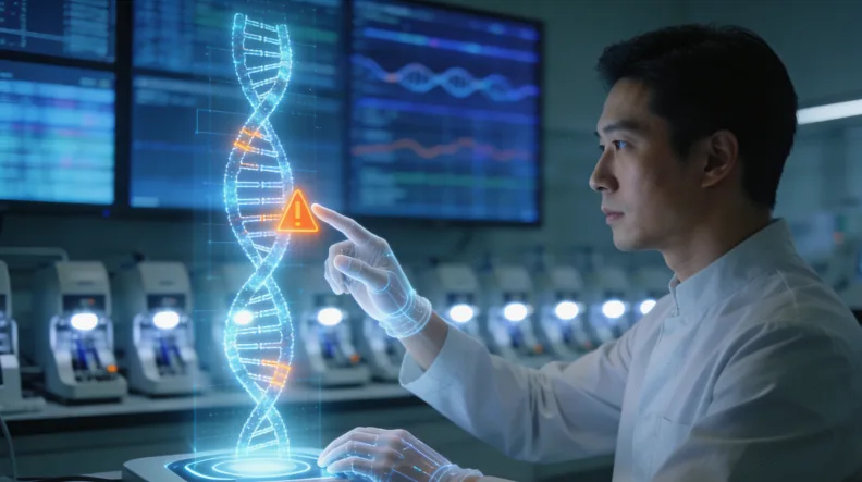 前列腺癌基因检测核心流程示意图