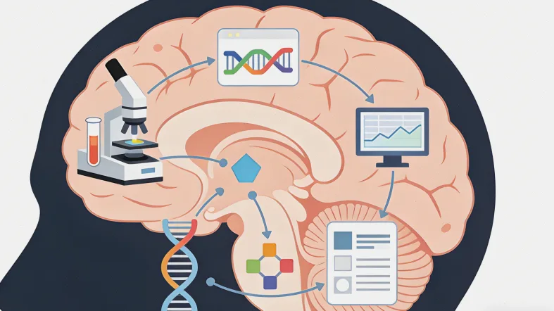 宫颈癌基因检测样本采集示意图