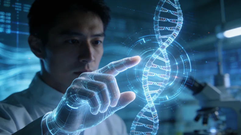 宫颈癌基因检测采样过程示意图