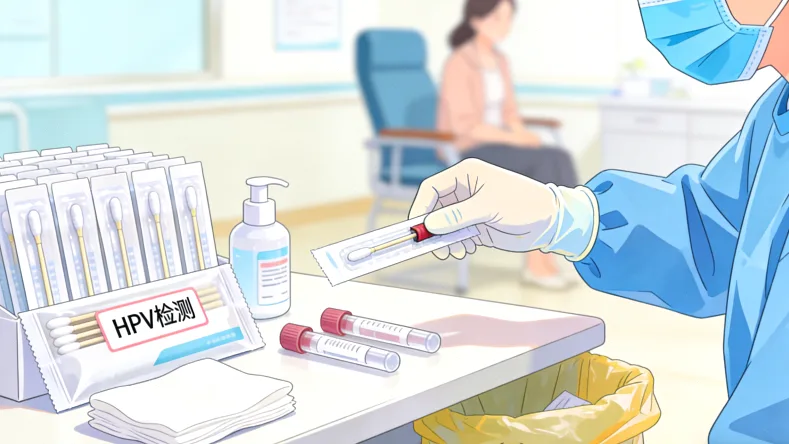 子宫内膜癌基因检测全流程示意图