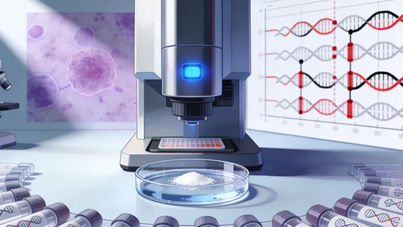 基因测序实验室工作场景