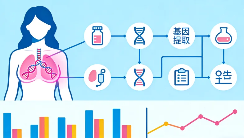 基因测序实验室工作场景