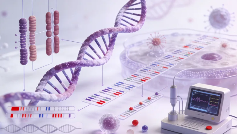 HPV病毒与宫颈细胞关系示意图