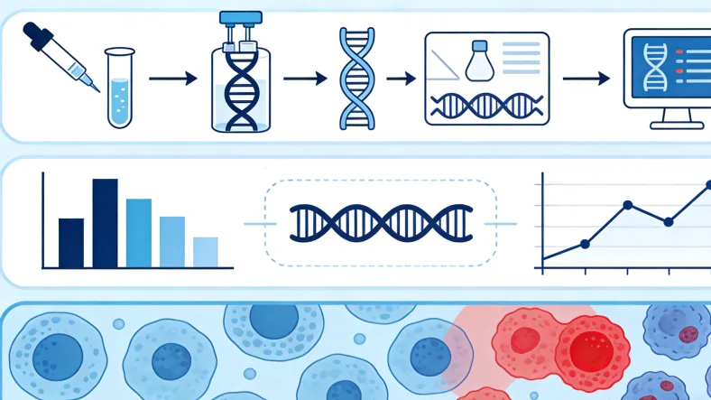 基因检测实验室内部工作场景