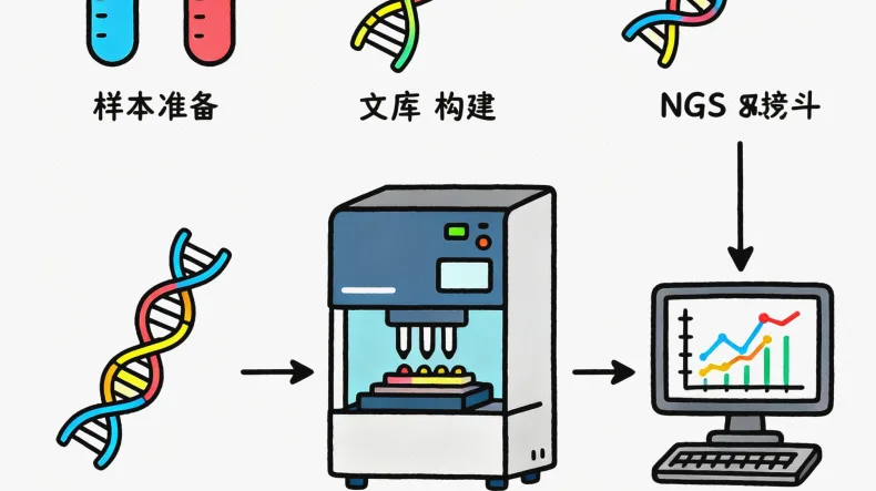 基因检测精准打击癌细胞示意图
