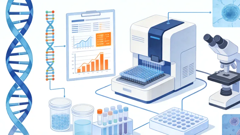 血液肿瘤基因检测核心流程示意图
