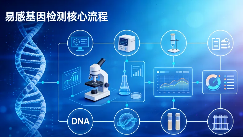 从肿瘤组织到检测报告的流程简图