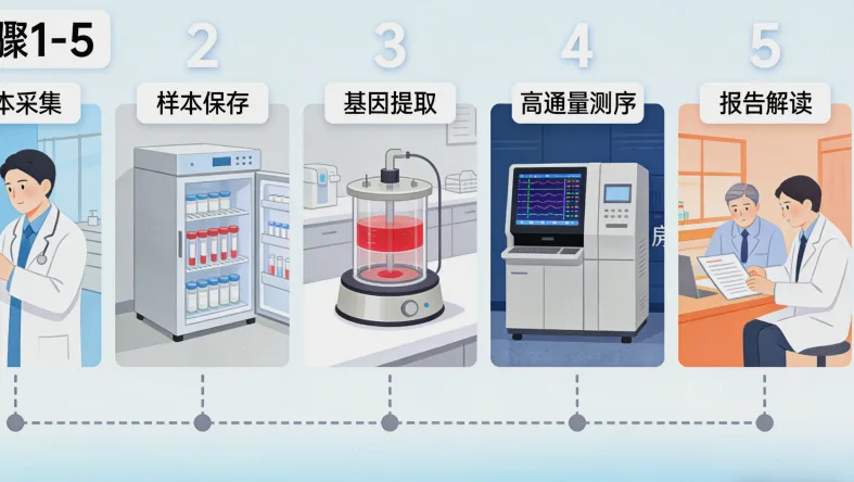 肺癌基因检测指导靶向治疗示意图