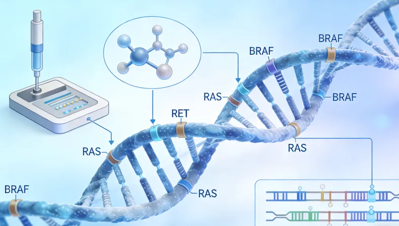 病理科医生在显微镜下观察组织切片