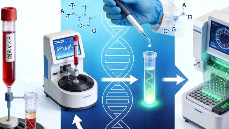 食管癌基因检测流程示意图