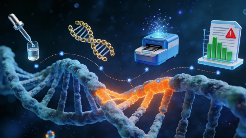 基因突变导致细胞异常增殖的卡通图解