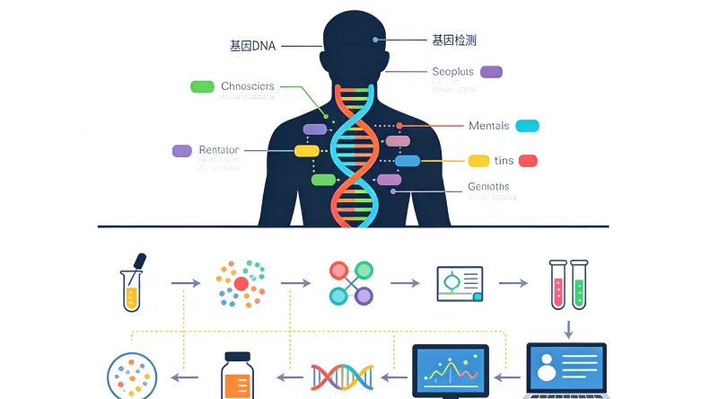 胃肠道间质瘤基因检测核心流程示意图