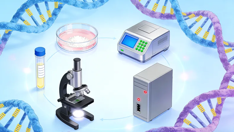 肉瘤基因检测全流程示意图