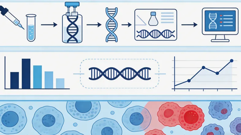 脑肿瘤基因检测样本处理实验室工作场景