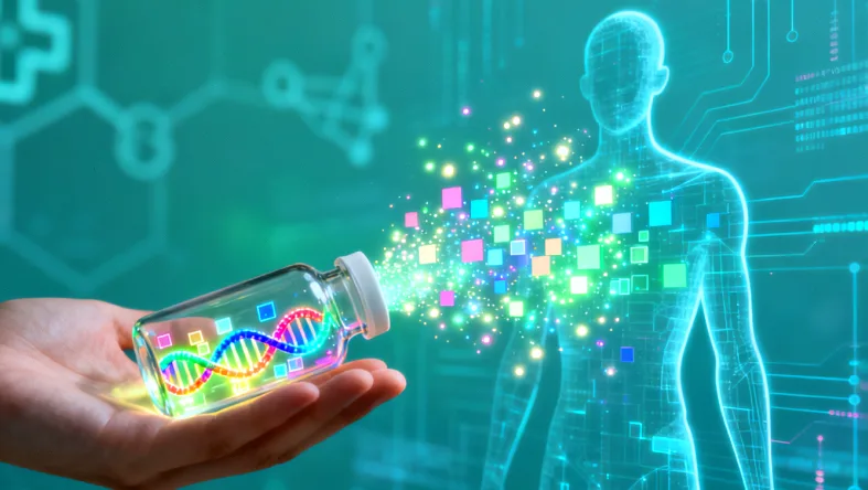 基因检测实验室工作场景