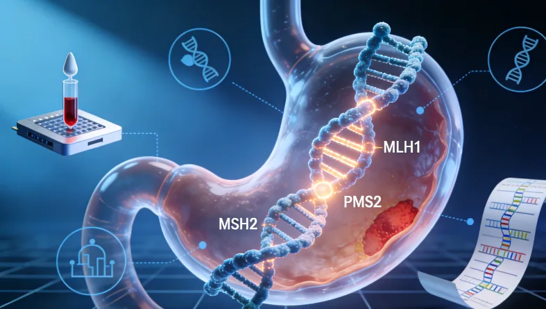 基因测序实验室内部工作场景