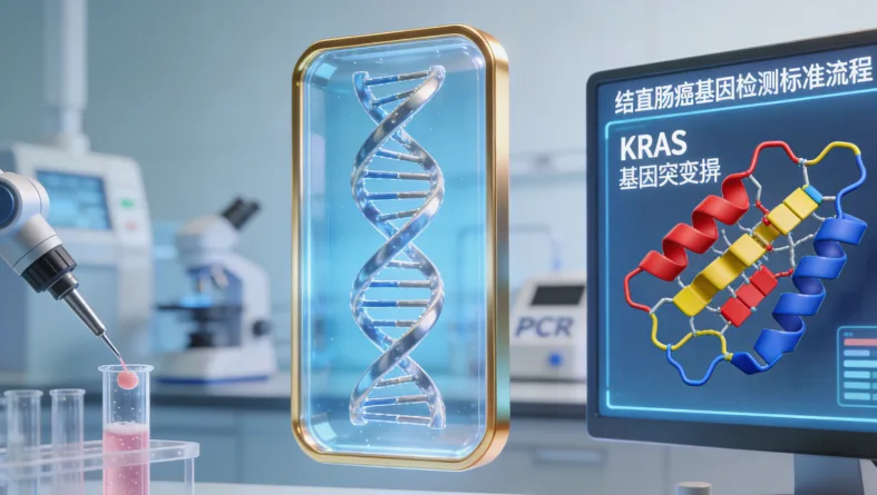 胃癌基因检测核心流程示意图