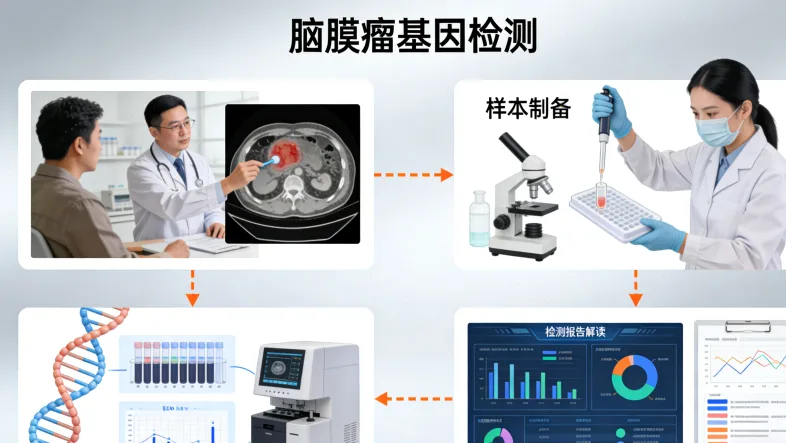 白血病基因检测核心流程示意图
