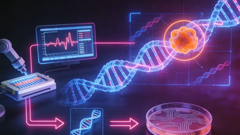 肿瘤组织切片与血液样本对比图
