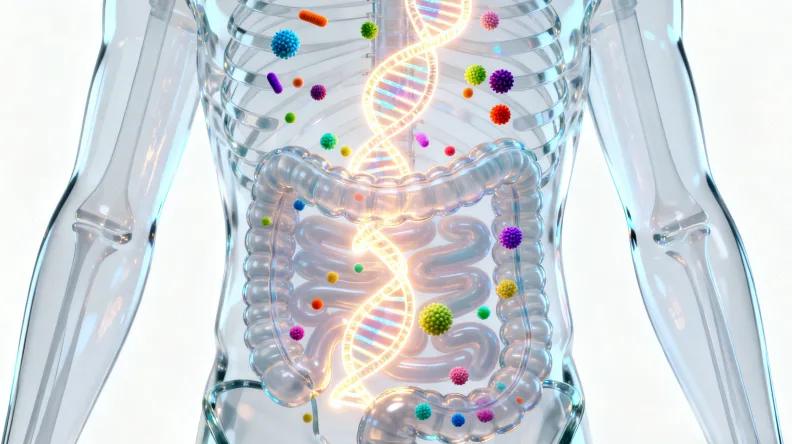 基因测序实验室工作场景