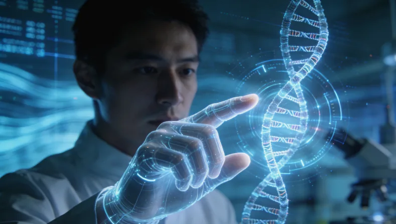 FISH检测显示HER2基因红色信号簇状扩增