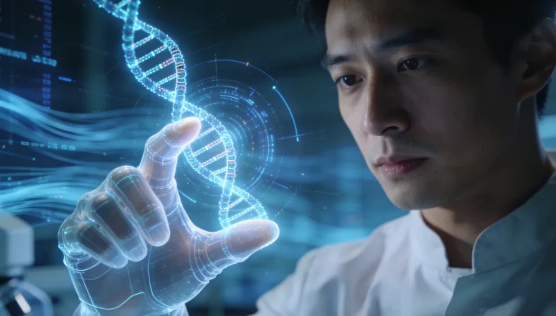 高通量基因测序实验室工作场景